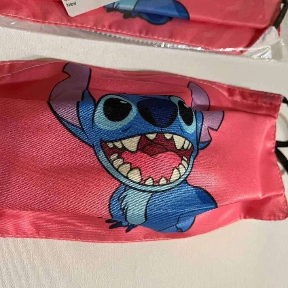 Disney Stitch set of 2 face masks NWT